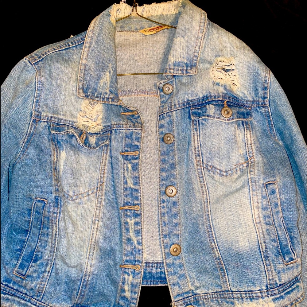 Distressed Jean Jacket